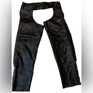 Motorcycle Leather Chaps Unisex Superior Quality & Perfect Condition